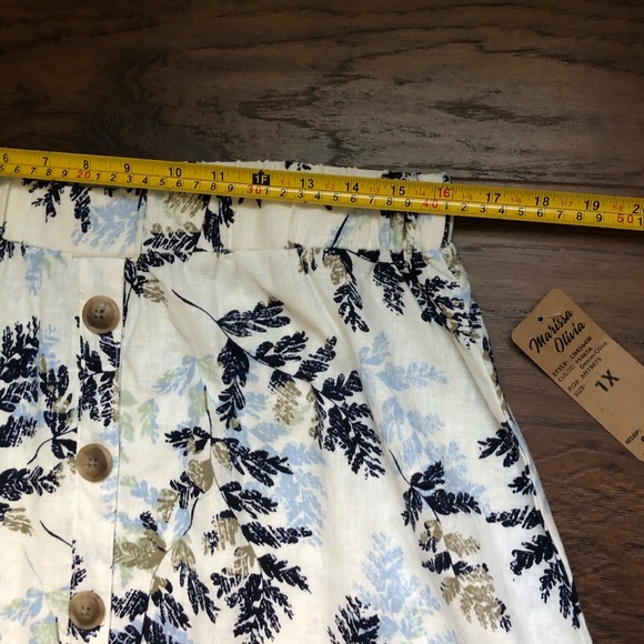 Marissa Olivia Floral Maxi Skirt Plus Size 1X NWT - Picture 5 of 7